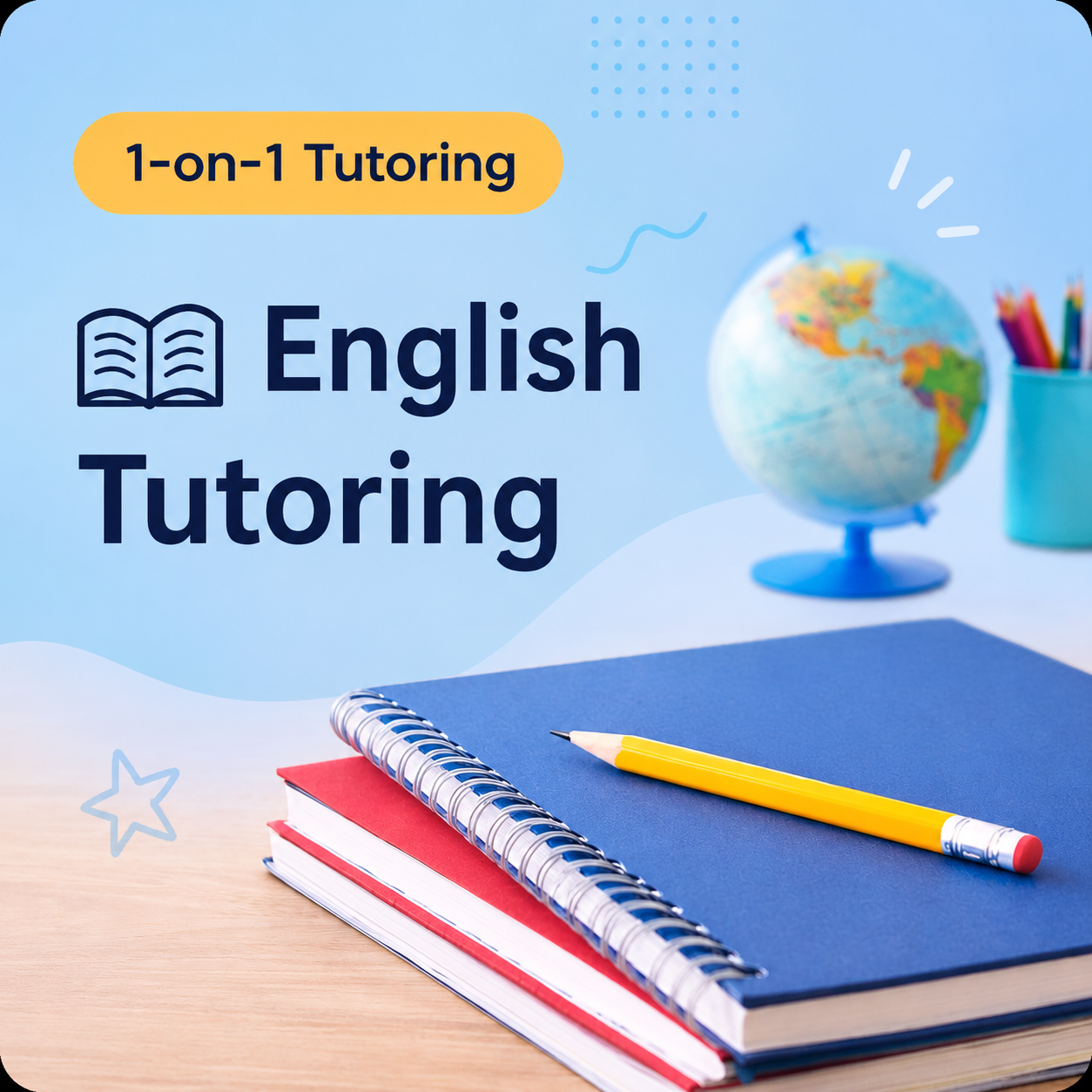 One-on-one English tutoring program for reading, grammar, vocabulary, and comprehension by Ms. Lena's Literary Lab.