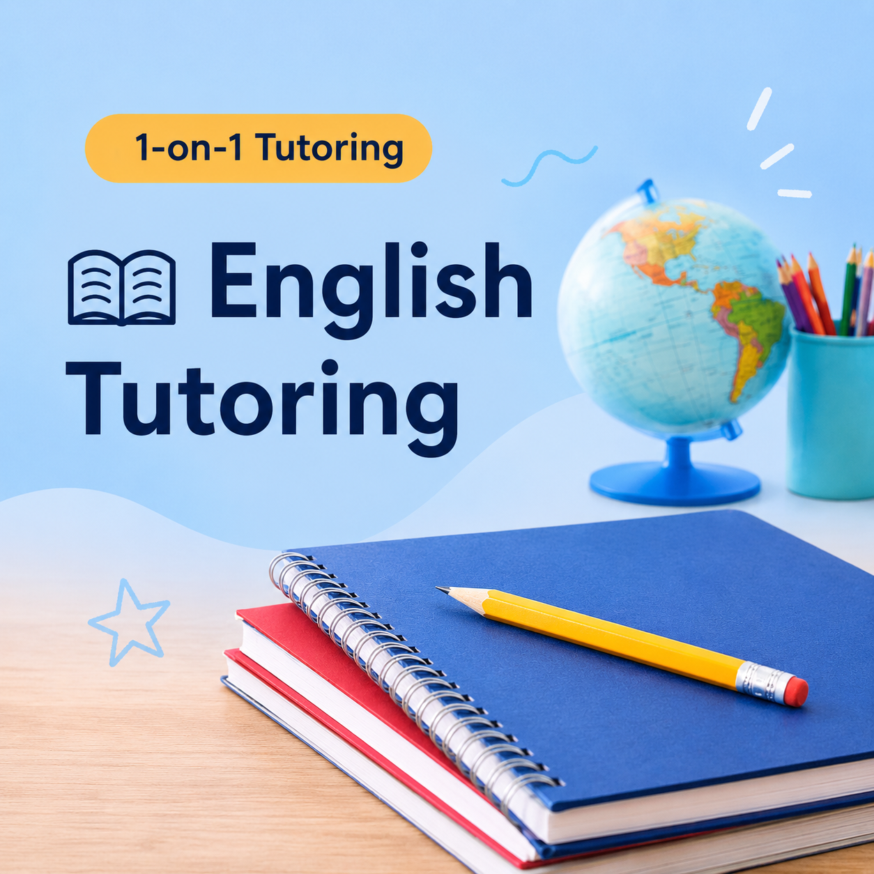One-on-one English tutoring program for reading, grammar, vocabulary, and comprehension by Ms. Lena's Literary Lab.